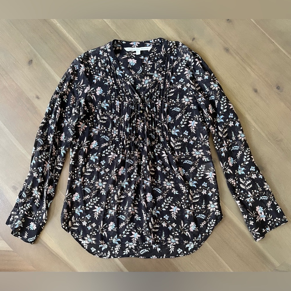 Veronica Beard Floral Thin Fabric Women’s Shirt